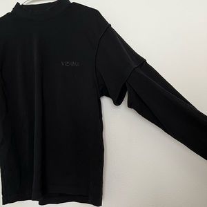 Helmut Lang long sleeve logo tee small
